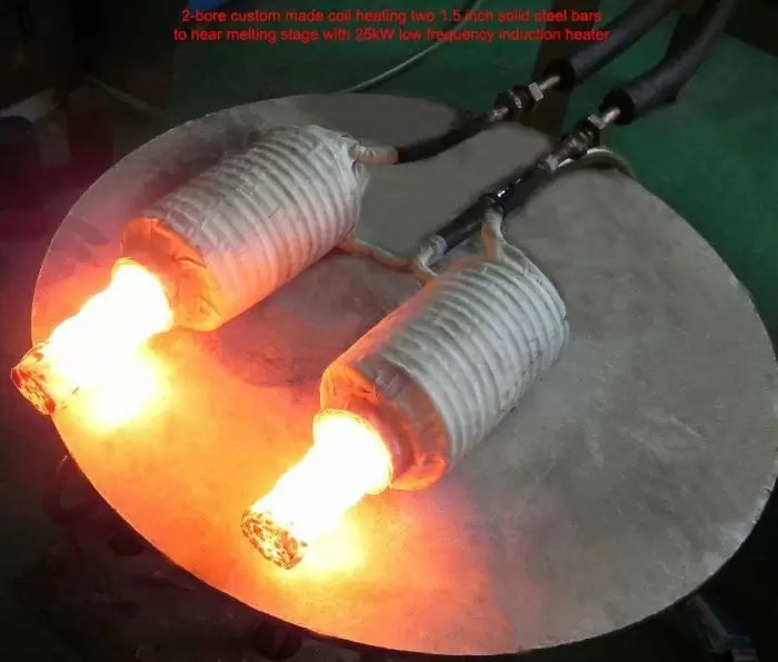 35KW Low-Frequency Dual-Station Induction Heater 1-20KHz