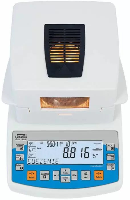 Radwag 50g Capacity 1mg Readability ø3.5" Moisture Analyzer