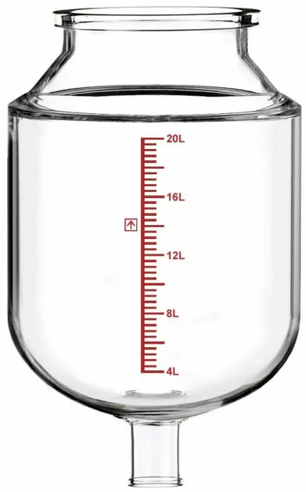 Non-Jacketed 20L Reactor Vessel for Ai R20 Glass Reactors