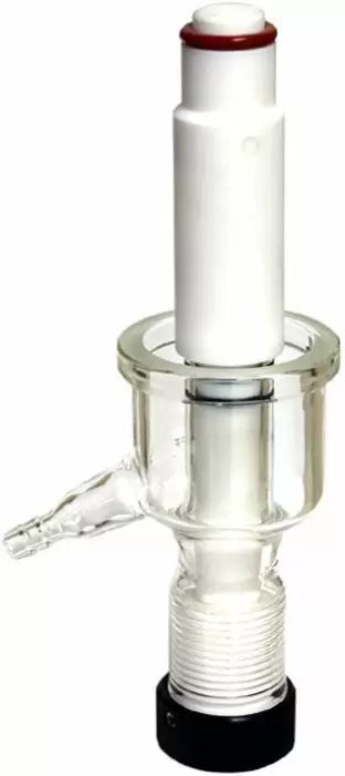 3/8" Drain Port with PTFE On/Off Valve for Ai Glass Reactors