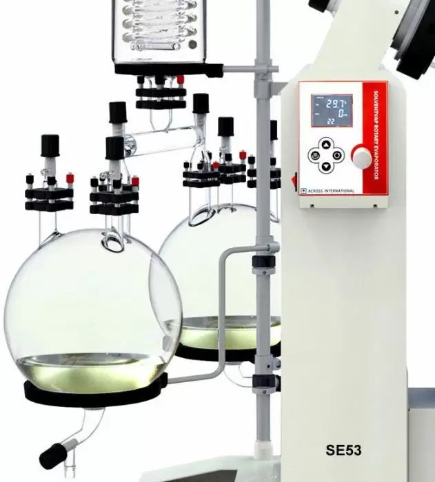 Ai 20L Rotary Evaporators Dual Receiving Flask Bridge w/ Valves