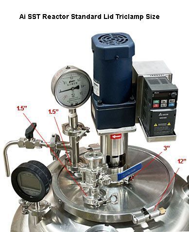 Ai Dual-Jacketed 100L 316L SST Reactor Crystallization Package