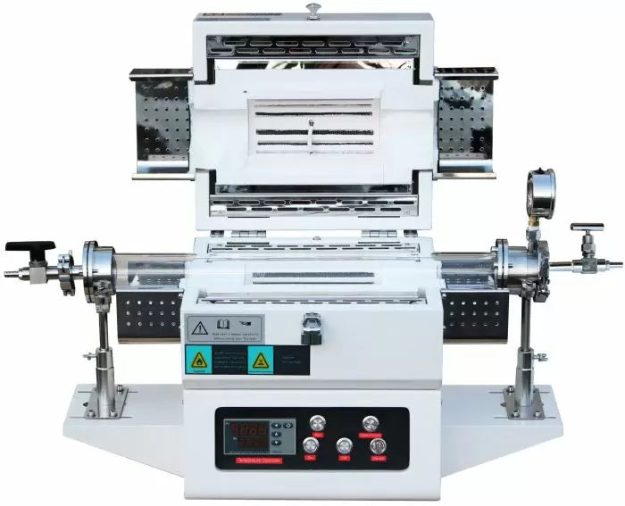 1200C 1-Zone 50mm OD Split Tube Furnace with Quartz Tube