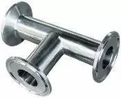 Ai 1.5" One-Piece 316L SST Sanitary Tri-Clamp Tee