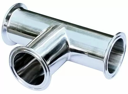 Ai 2" One-Piece 304 SST Sanitary Tri-Clamp Tee