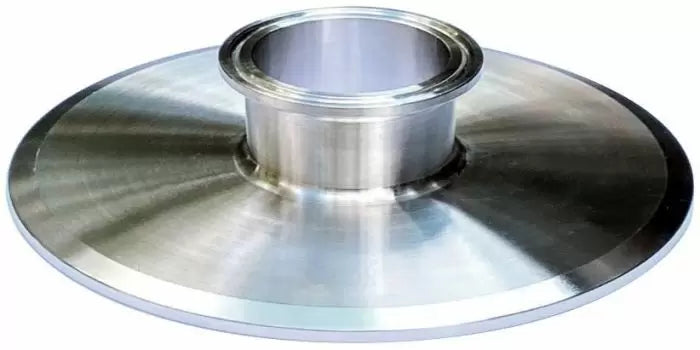 Ai One-Piece 304 SST 6" to 2" Sanitary Tri-Clamp Adapter