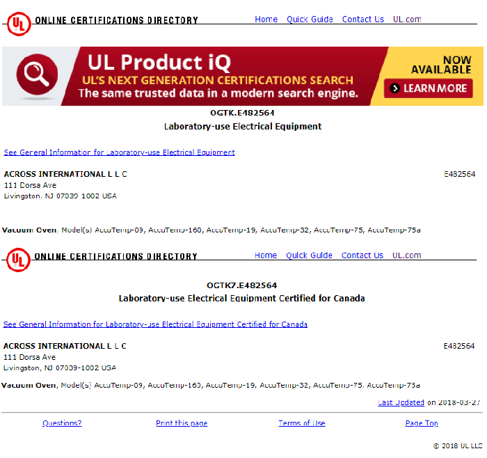 100C UL Certified 16 CF Vacuum Oven with 6 Heating Shelves