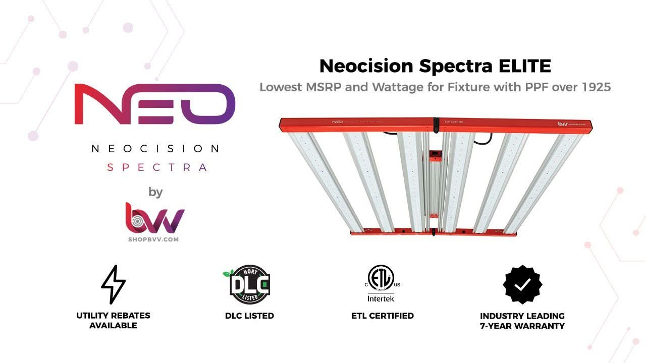 Neocision Spectra Elite LED Grow Light - DLC Listed