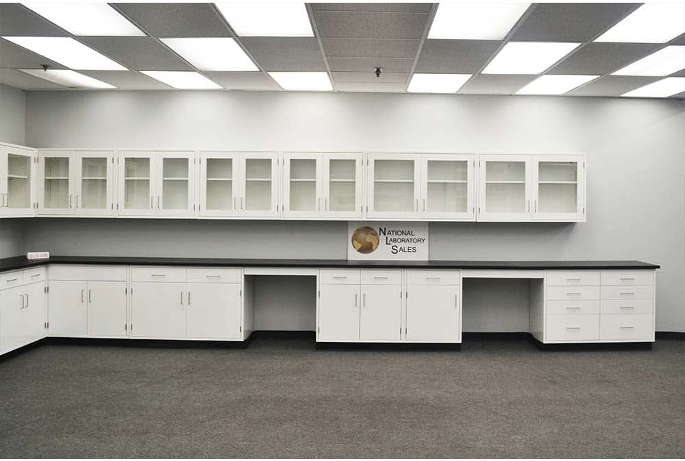 39′ Laboratory Cabinets w/ 32′ Wall Units