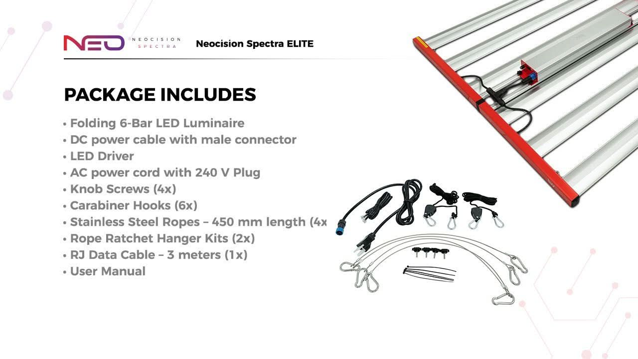 Neocision Spectra Elite LED Grow Light - DLC Listed