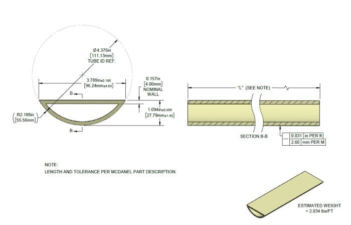 Alumina Ceramic Dee Tubes, Open Both Ends