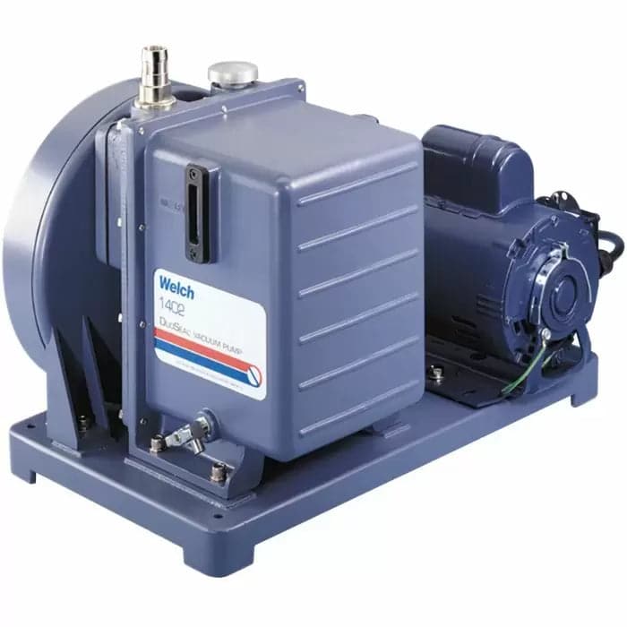 Across International Welch 1402B/C-46 Refrigeration DuoSeal 5.6 CFM (158 L/Min) Belt Driven Dual Stage Pump