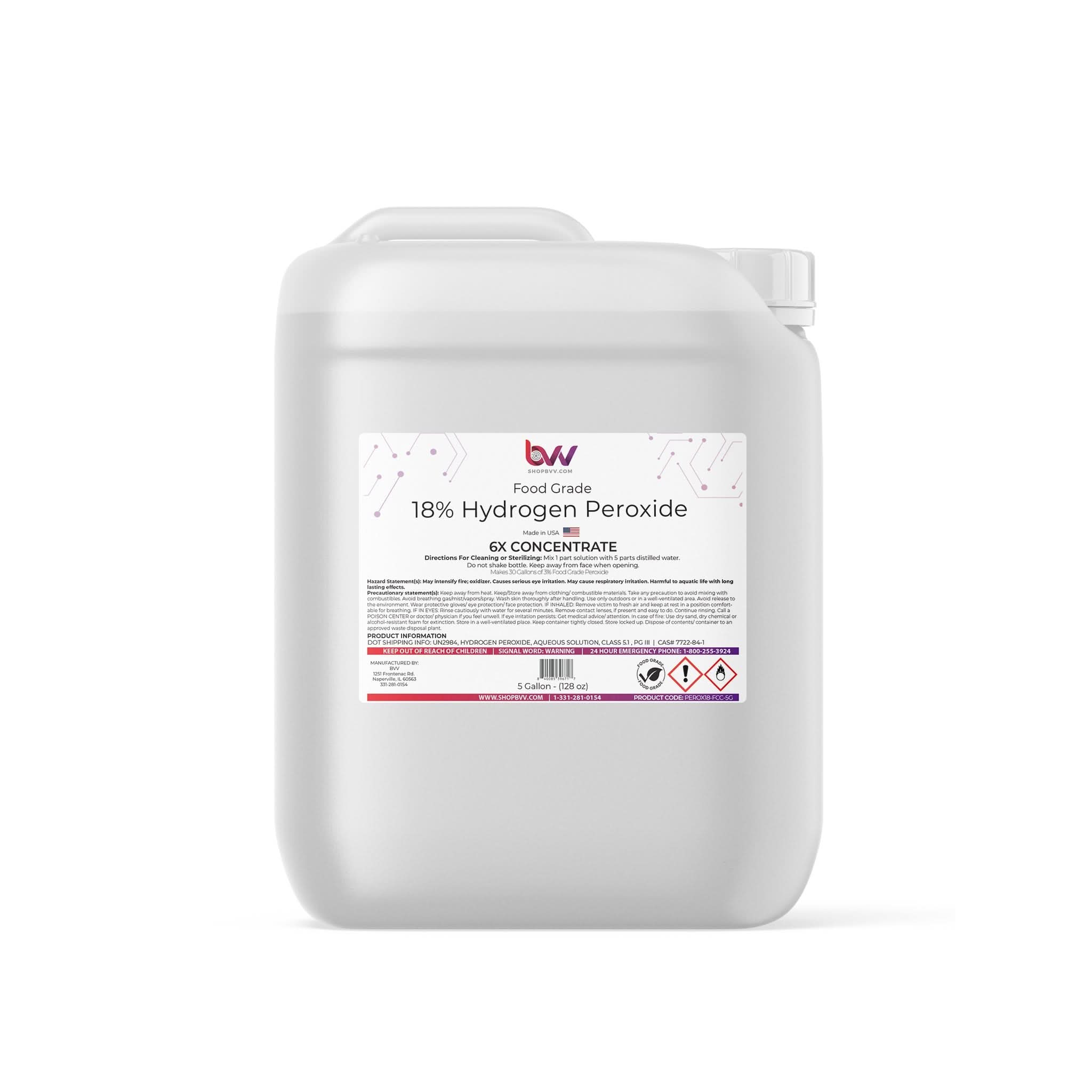 18% Hydrogen Peroxide Food Grade H2O2
