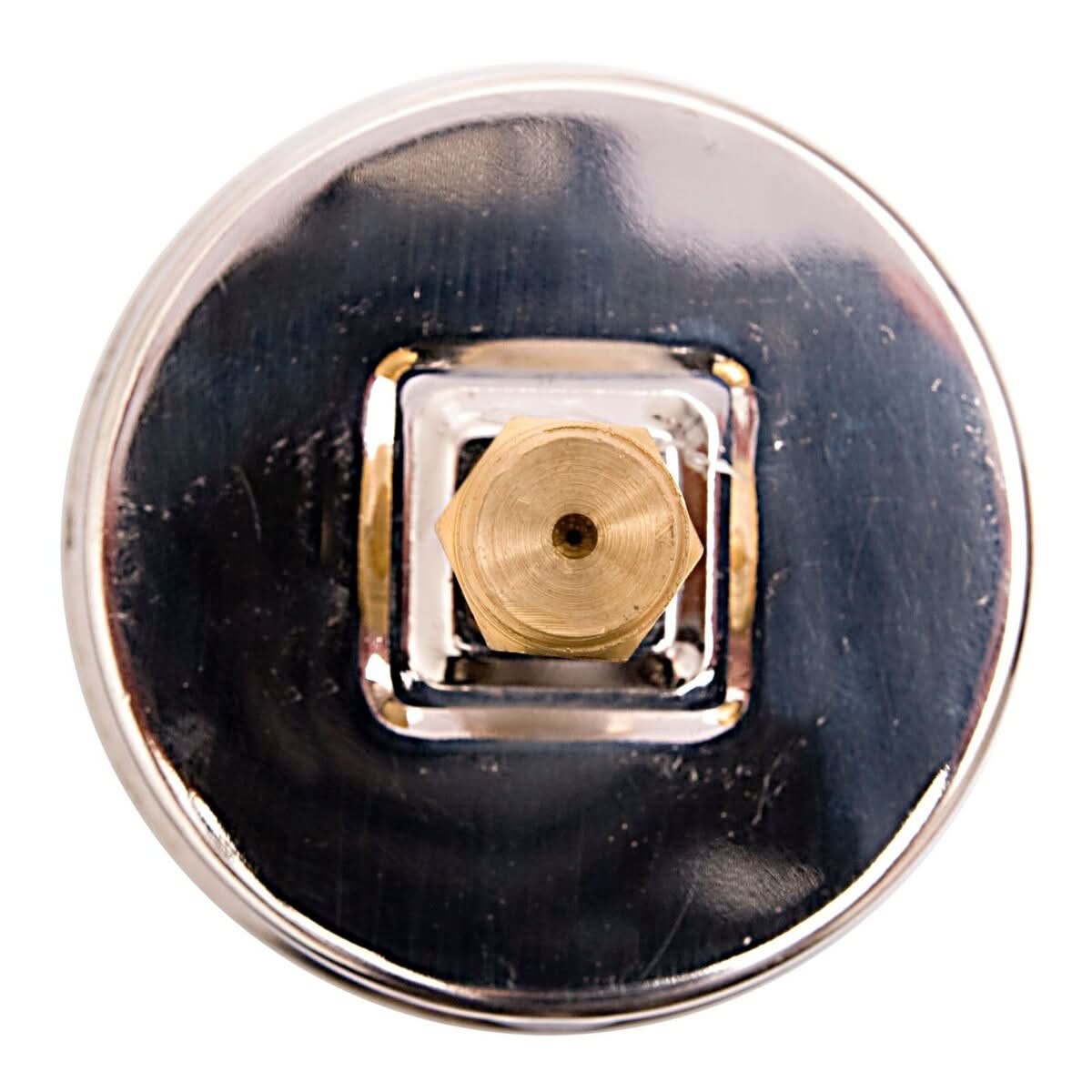 2-1/2" Oil Filled Vacuum Pressure Gauge - Stainless Steel Case, Brass, 1/4" NPT, Center Back Mount Connection -30HG/30PSI