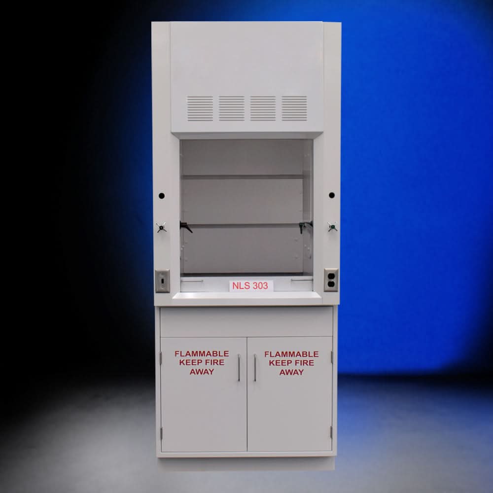 3′ Fisher American Fume Hood w/ Flammable Storage