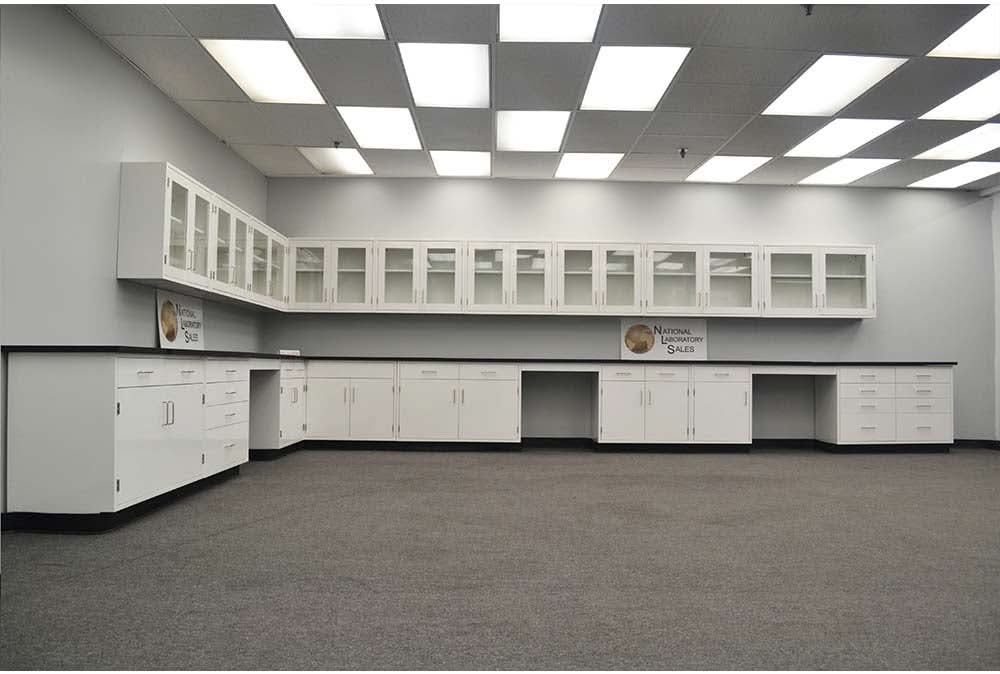 39′ Laboratory Cabinets w/ 32′ Wall Units