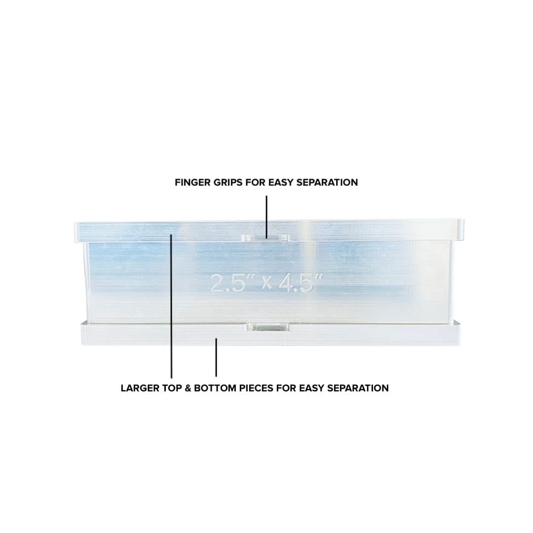 2.5" x 4.5" PRE PRESS MOLD