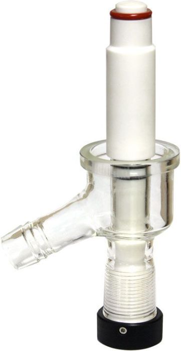1" Drain Port with PTFE On/Off Valve for Ai Glass Reactors