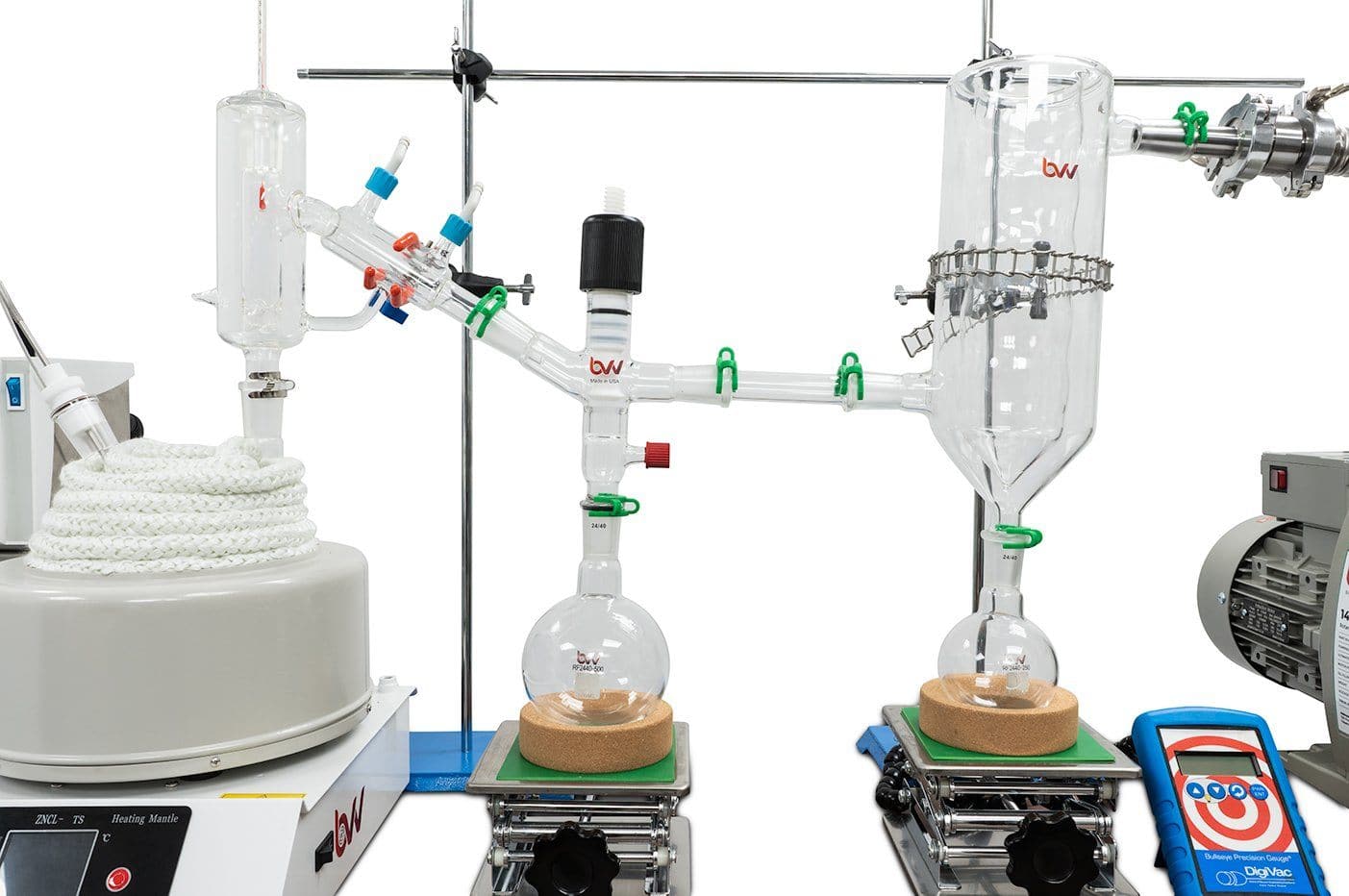 2L Short Path Distillation BVV 2L Full Bore Short Path Distillation Turnkey Kit with P2 Distillation Head