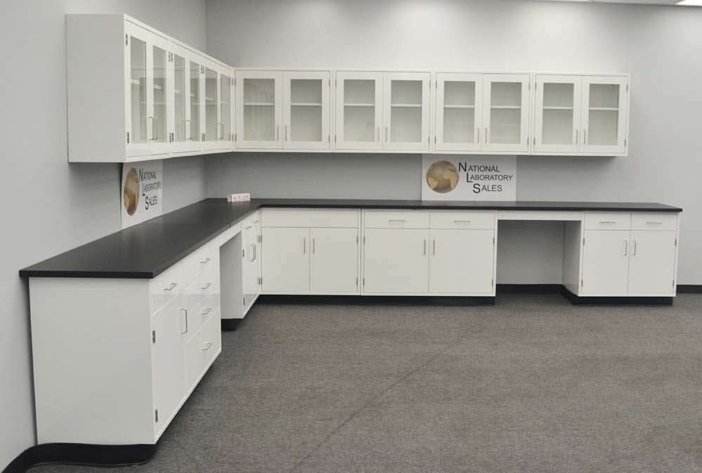 28′ Fisher American “L” Cabinets w/ 24′ Wall Units