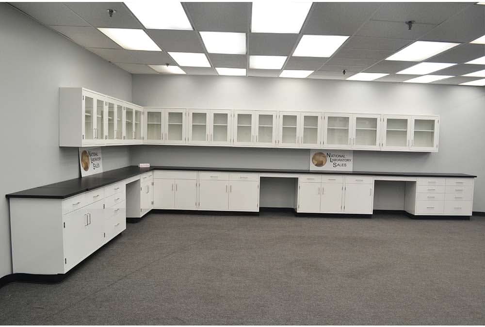 39′ Laboratory Cabinets w/ 32′ Wall Units