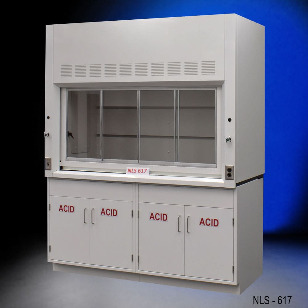 6′ Fisher American Fume Hood w/ Acid Storage