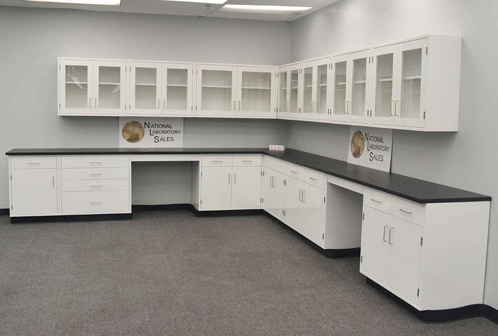 28′ Fisher American “L” Cabinets w/ 24′ Wall Units