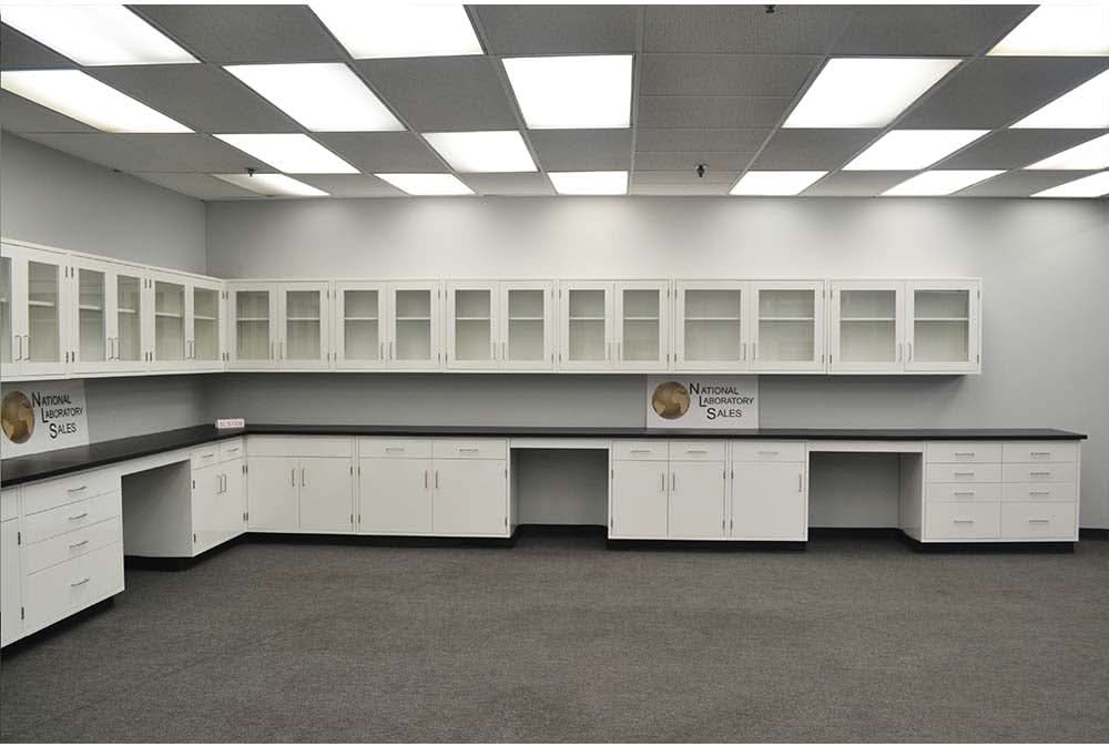 39′ Laboratory Cabinets w/ 32′ Wall Units