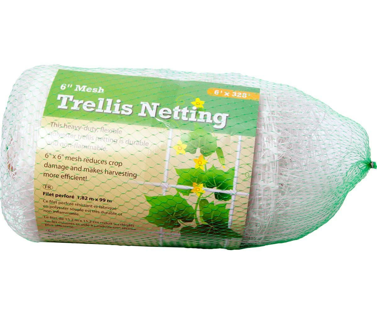 Hydrofarm Trellis Netting 6" Mesh, non-woven, 6' x 328'