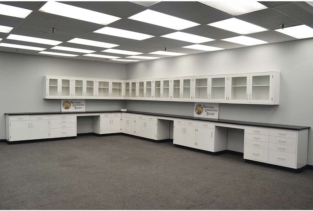 39′ Laboratory Cabinets w/ 32′ Wall Units