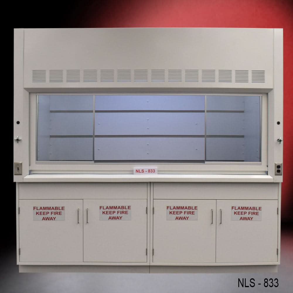 8′ x 4′ Fume Hood w/ Flammable Storage Cabinets