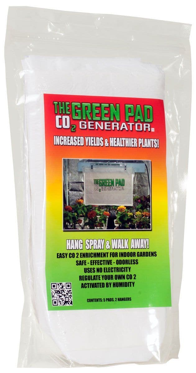 The Green Pad Green Pad CO2 Generator, pack of 5 pads w/2 hangers