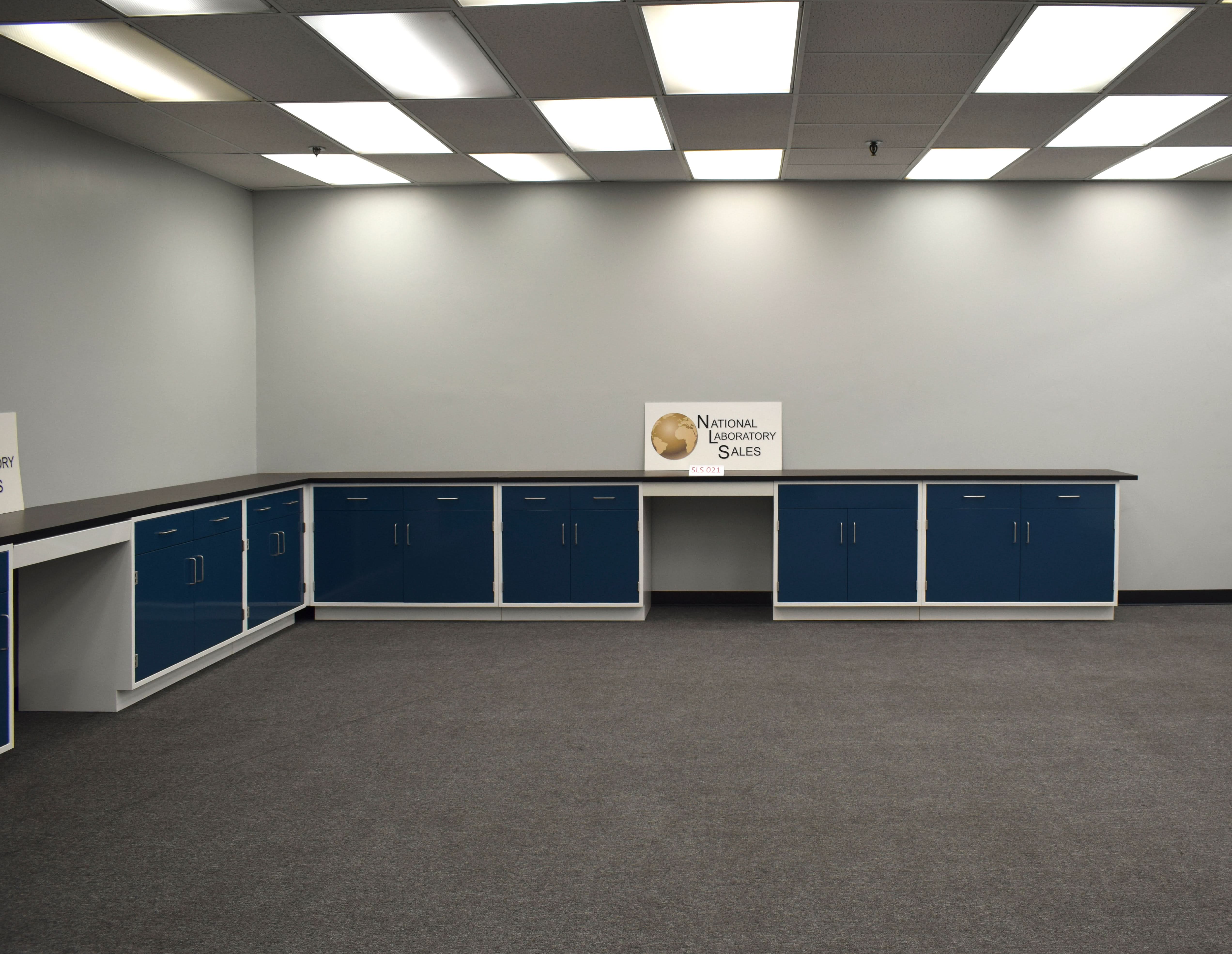 18′ x 19′ Fisher American “L” Cabinets w/ Desk Areas