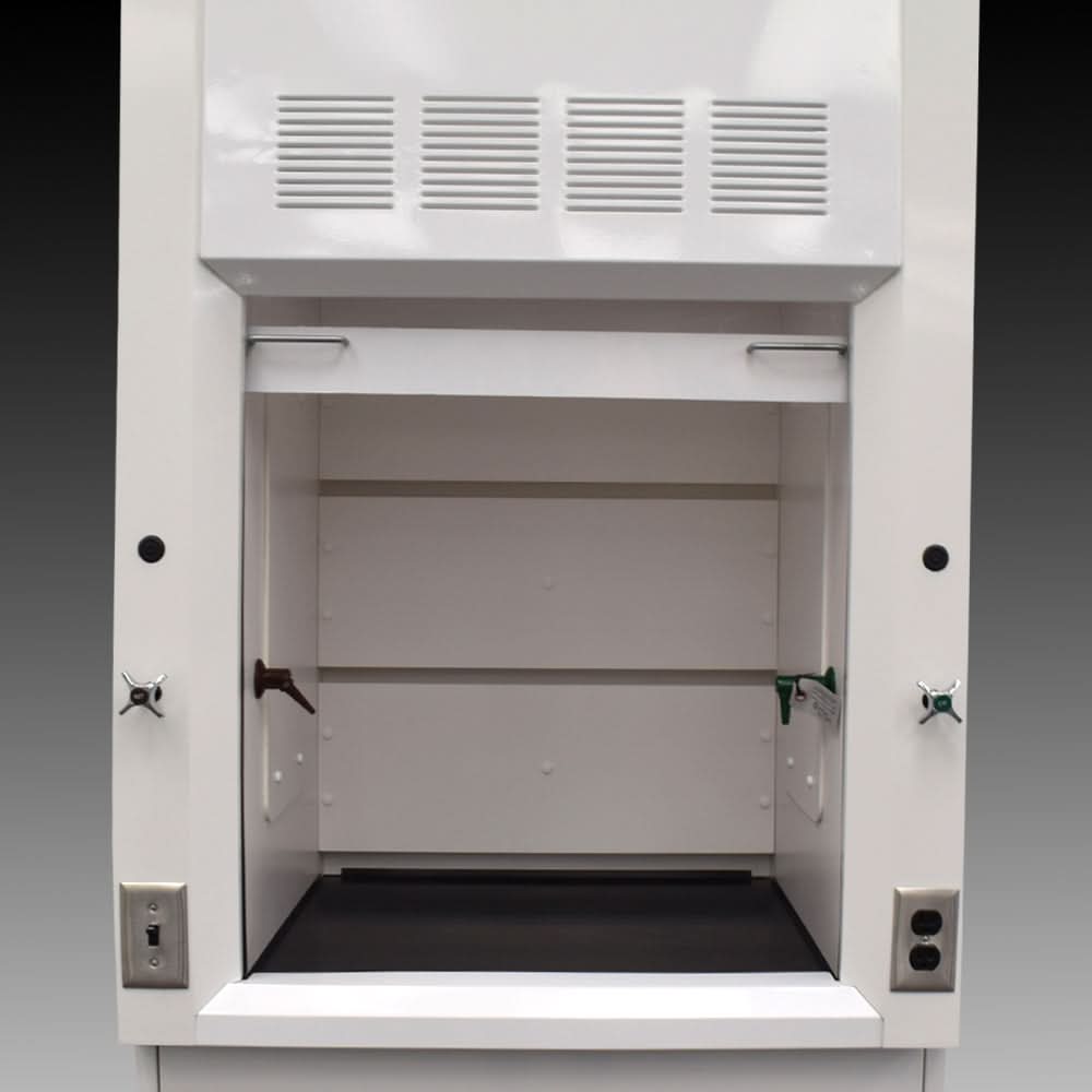 3′ Fisher American Fume Hood w/ Flammable Storage & 5′ Laboratory Cabinet Group