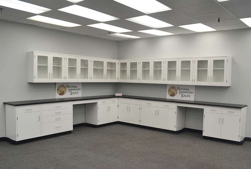 28′ Fisher American “L” Cabinets w/ 24′ Wall Units