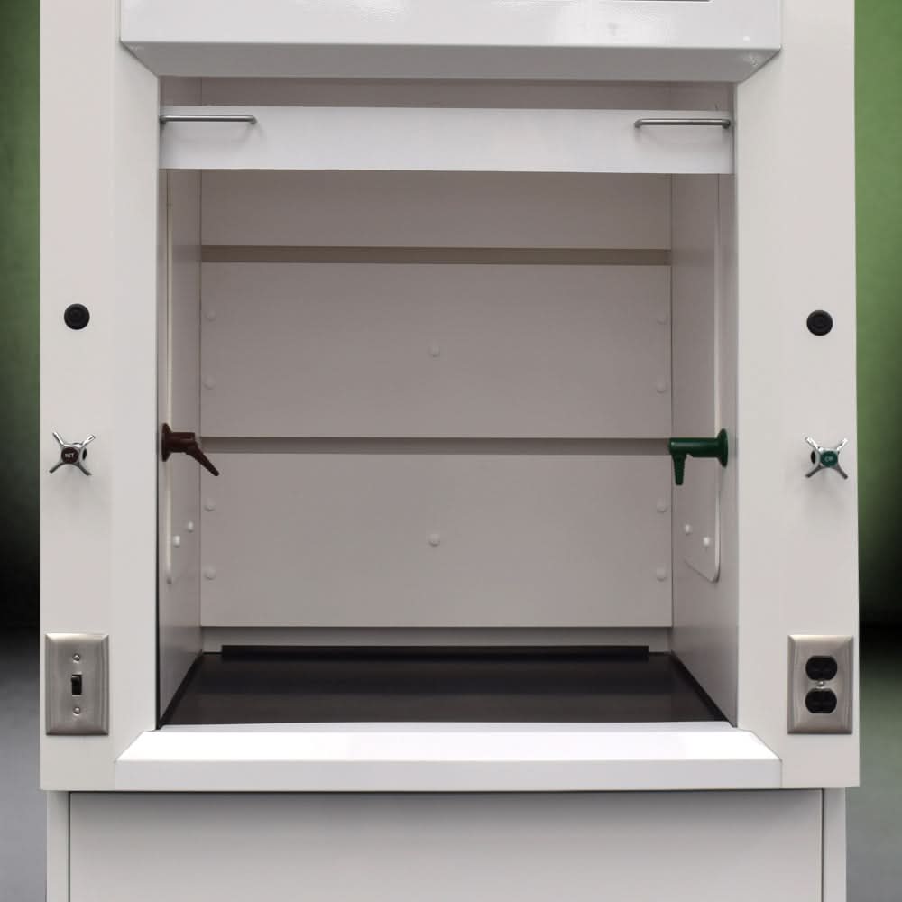 3′ Fisher American Fume Hood w/ 9′ Cabinets