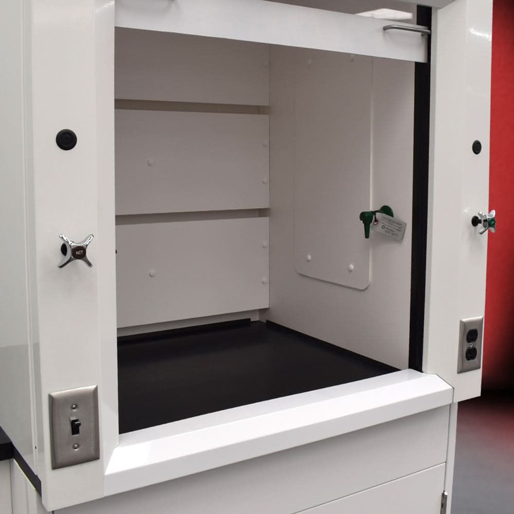 3′ Fisher American Fume Hood w/ 15′ Cabinets