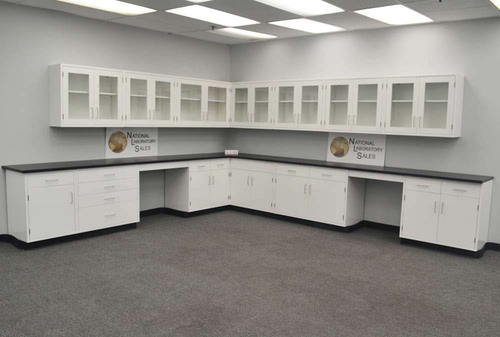 28′ Fisher American “L” Cabinets w/ 24′ Wall Units