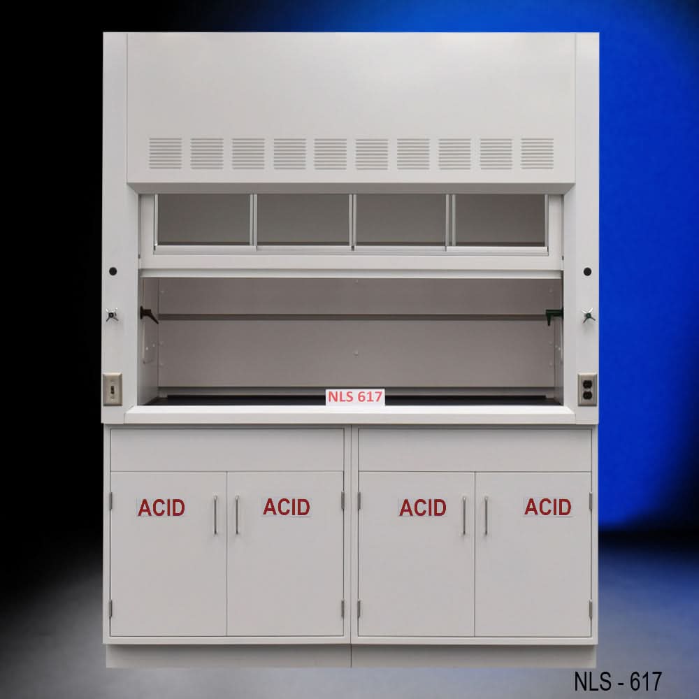 6′ Fisher American Fume Hood w/ Acid Storage