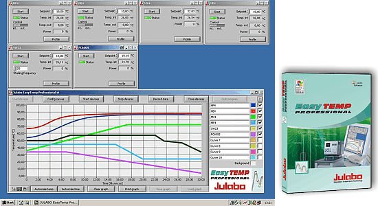 Julabo EasyTemp Professional’ control software
