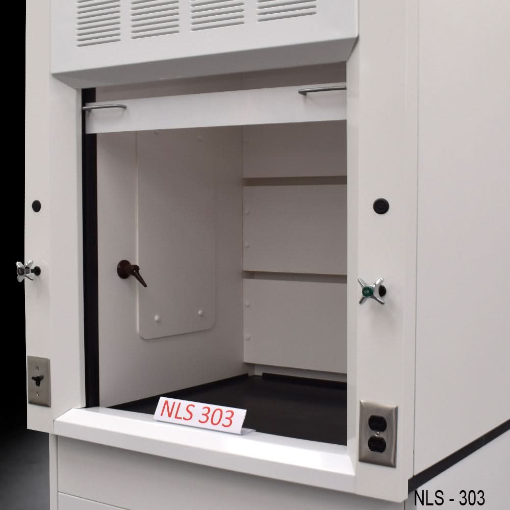 3′ Fisher American Fume Hood w/ Flammable Storage