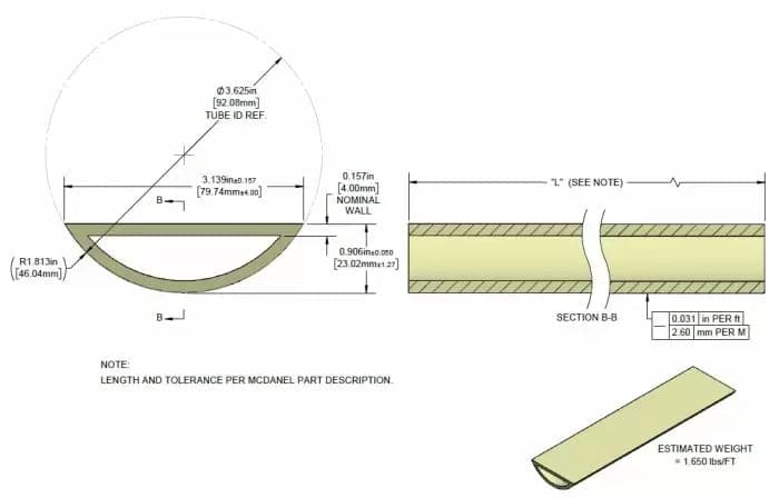 Across International Alumina Ceramic Dee Tubes, Open Both Ends