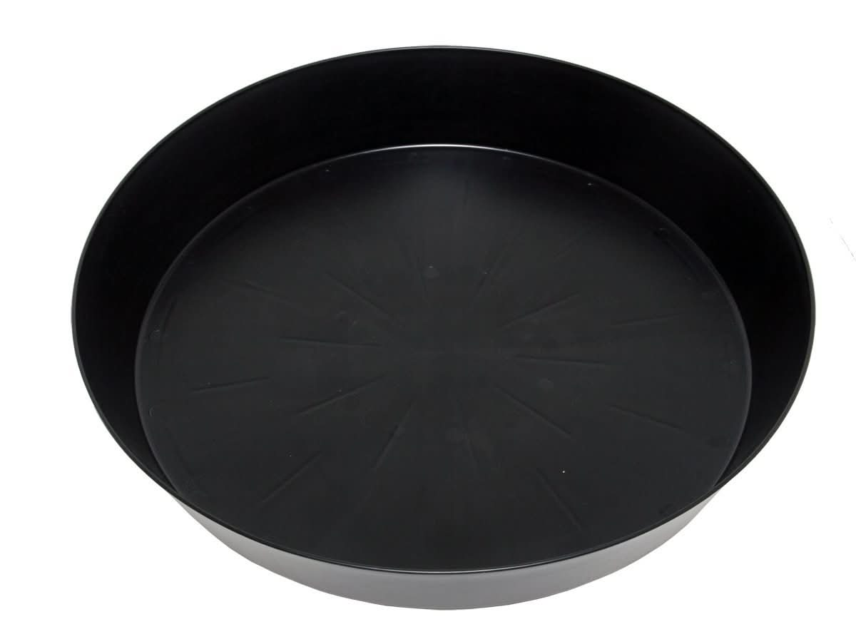 Hydrofarm Super-Sized Black Saucer #25, pack of 5