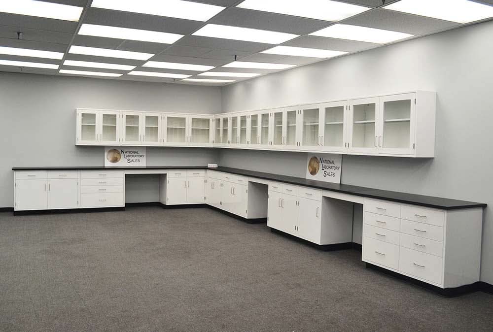 39′ Laboratory Cabinets w/ 32′ Wall Units