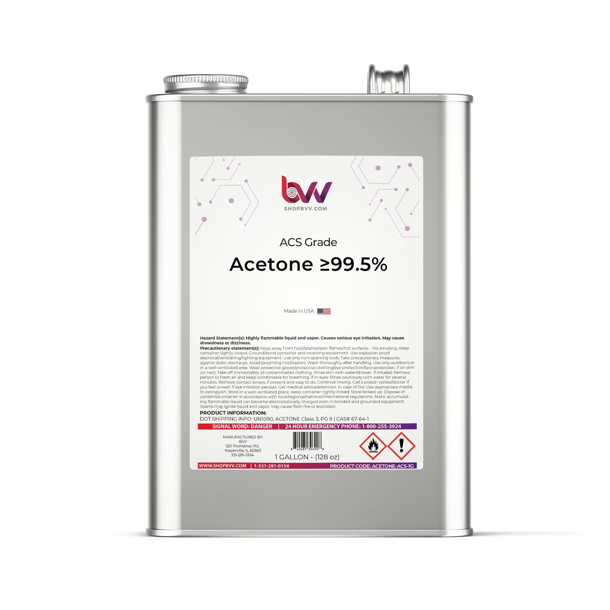 Acetone ≥99.5%, ACS Grade "Reagent"