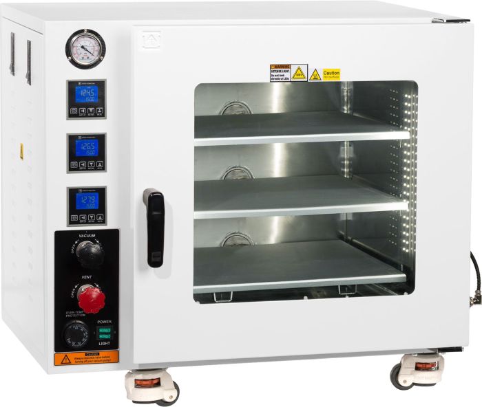 3.2 CF Vacuum Oven 250C UL Certified 316L SST Optional with 3 Heating Shelves