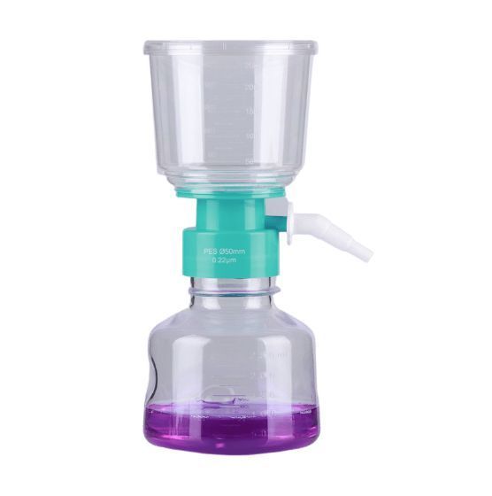 Nest Vacuum Filtration Systems Filter Tops and Receiving Bottles, PES