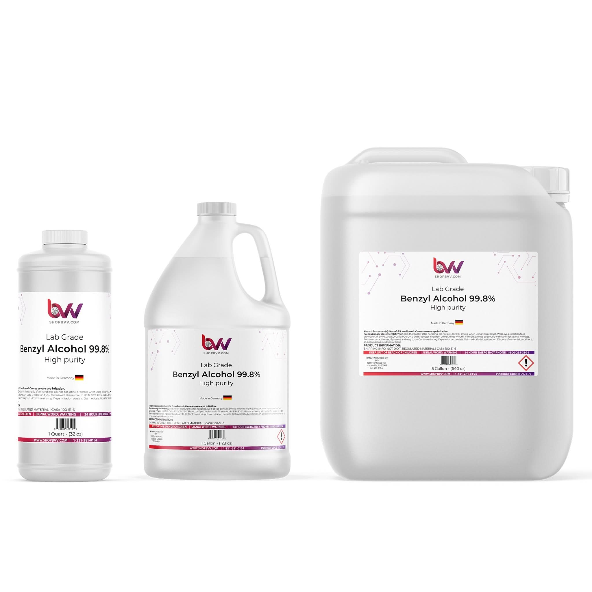 Benzyl Alcohol 99.8% - High Purity Lab Grade
