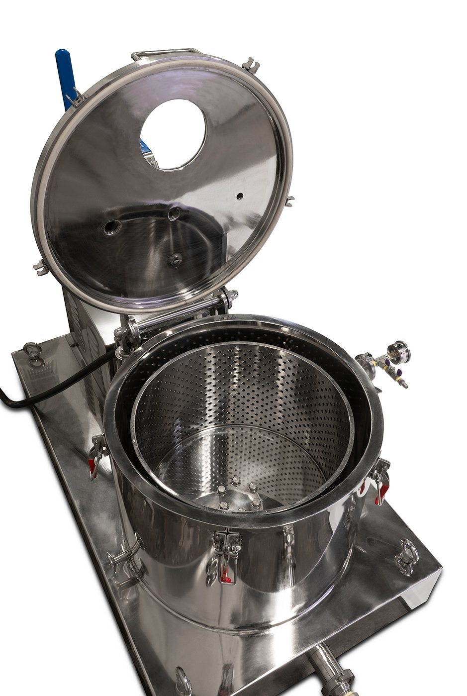 Certified 45L Jacketed Stainless Steel Centrifuge with Explosion Proof Motor and Siemens Controller