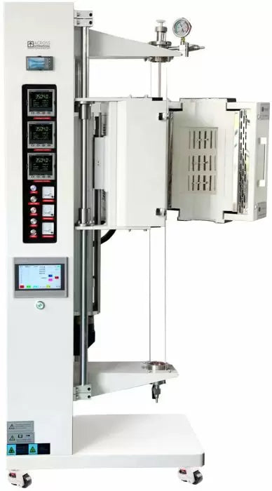 1200C 60mm OD 3-Zone Crystal Growth Tube Furnace with Kanthal Heating Elements & Swing-Open Chamber